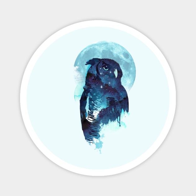 Midnight Owl Magnet by astronaut